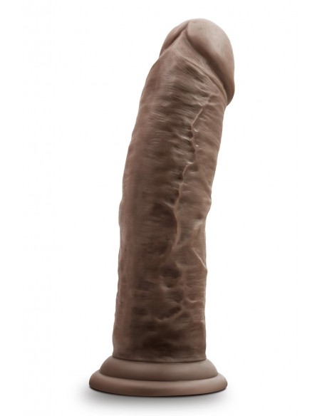DR. SKIN SILICONE DR. SHEPHERD 8 INCH DILDO WITH SUCTION CUP CHOCOLATE