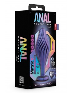 ANAL ADVENTURES MATRIX SWIRLING BLING PLUG SAPPHIRE 2