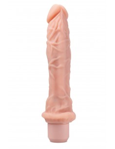 DR. SKIN SILICONE DR. RICHARD 9 INCH VIBRATING DILDO BEIGE