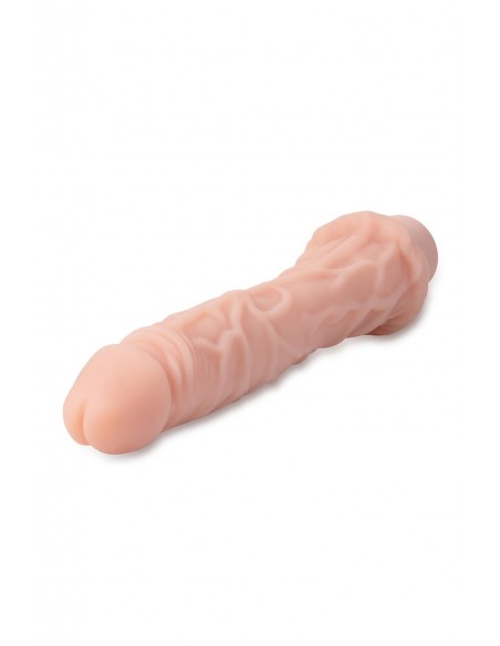 DR. SKIN SILICONE DR. RICHARD 9 INCH VIBRATING DILDO BEIGE