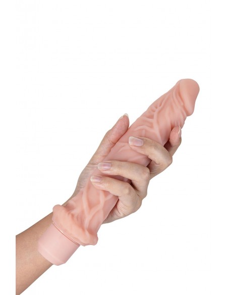 DR. SKIN SILICONE DR. RICHARD 9 INCH VIBRATING DILDO BEIGE