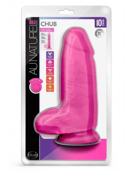 AU NATUREL BOLD CHUB 10 INCH DILDO PINK