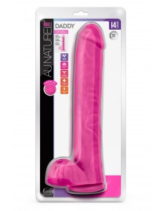 AU NATUREL BOLD DADDY 14 INCH DILDO PINK 2