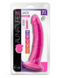 AU NATUREL BOLD JACK 7 INCH DILDO PINK 2