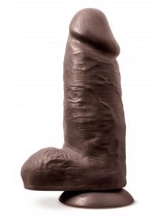 AU NATUREL CHUB 10 INCH DILDO CHOCOLATE