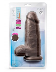 AU NATUREL CHUB 10 INCH DILDO CHOCOLATE 2