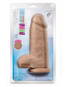 AU NATUREL CHUB 10 INCH DILDO MOCHA 2