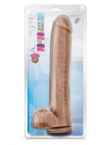AU NATUREL DADDY 14 INCH DILDO MOCHA