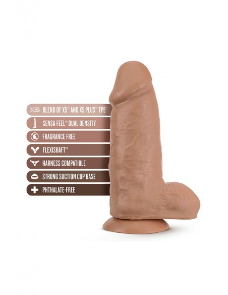 AU NATUREL CHUB 10 INCH DILDO MOCHA