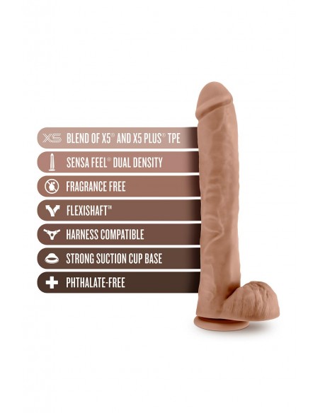 AU NATUREL DADDY 14 INCH DILDO MOCHA