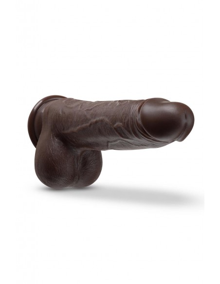 DR. SKIN SILICONE DR. MURPHY 8Â INCH THRUSTING DILDO CHOCOLATE
