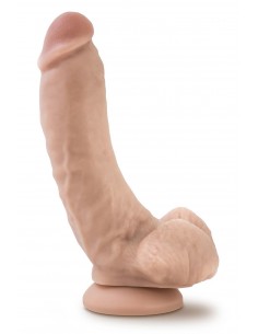 DR. SKIN MR. MAYOR 9 INCH DILDO WITH BALLS BEIGE