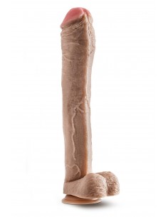 DR. SKIN MR. ED 13 INCH DILDO WITH BALLS BEIGE