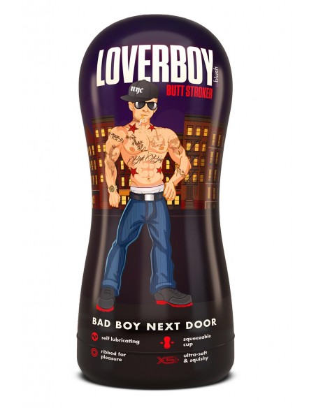 LOVERBOY BAD BOY NEXT DOOR  SELF LUBRICATING STROKER BEIGE