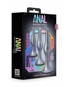 ANAL ADVENTURES MATRIX GENESIS PLUG KIT STELLAR SILVER 2