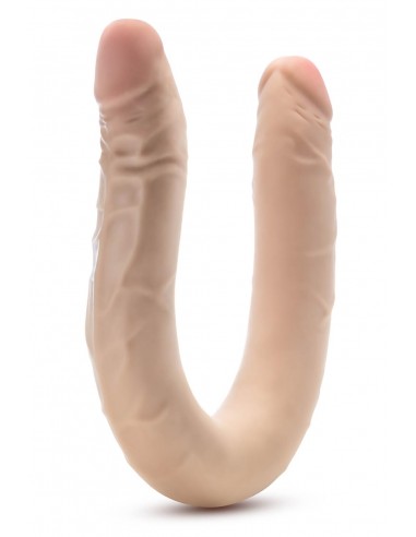DR. SKIN PLUS 16.5â€ POSABLE DOUBLE DONG BEIGE