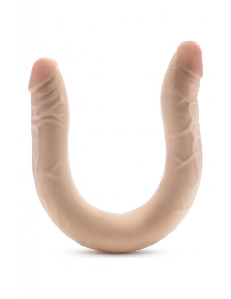 DR. SKIN PLUS 16.5â€ POSABLE DOUBLE DONG BEIGE