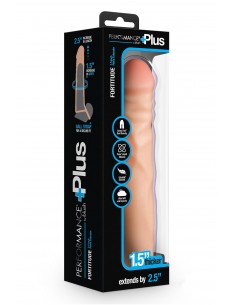 PERFORMANCE PLUS 2.5 INCH SILICONE PENIS XTENDER BEIGE 2