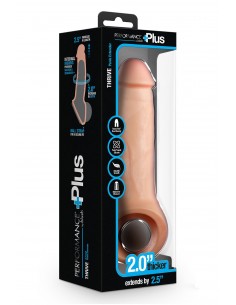 PERFORMANCE PLUS THRIVE 2.5 INCH SILICONE PENIS XTENDER BEIGE 2