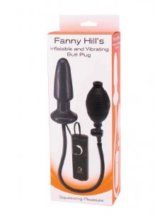 FANNY HILLS INFLATABLE AND VIBRATING BUTT PLUG BLACK 2