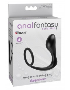 ANAL FANTASY COLLECTION ASS-GASM COCKRING PLUG BLACK 2