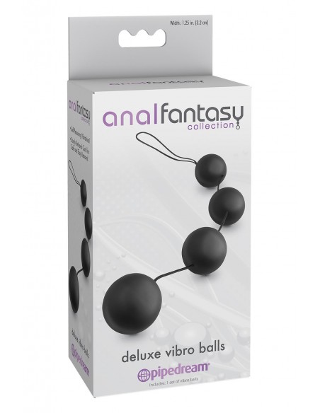 ANAL FANTASY COLLECTION DELUXE VIBRO BALLS BLACK