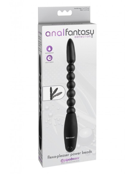 ANAL FANTASY COLLECTION FLEXA-PLEASER POWER BEADS BLACK
