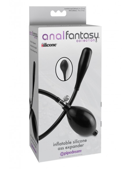 ANAL FANTASY COLLECTION INFLATABLE SILICONE ASS EXPANDER BLACK