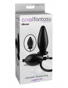 ANAL FANTASY COLLECTION INFLATABLE SILICONE PLUG BLACK 2