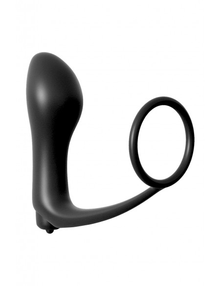 ANAL FANTASY COLLECTION ASS-GASM COCKRING VIBRATING PLUG BLACK