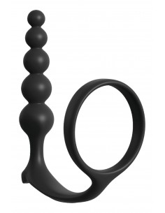ANAL FANTASY COLLECTION ASS-GASM COCKRING ANAL BEADS BLACK