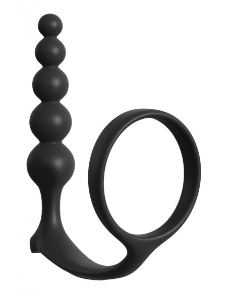 ANAL FANTASY COLLECTION ASS-GASM COCKRING ANAL BEADS BLACK