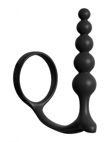 ANAL FANTASY COLLECTION ASS-GASM COCKRING ANAL BEADS BLACK