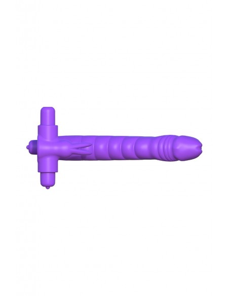 FANTASY C-RINGZ SILICONE DOUBLE PENETRATOR RABBIT PURPLE