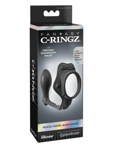 FANTASY C-RINGZ ROCK HARD ASS-GASM BLACK 2