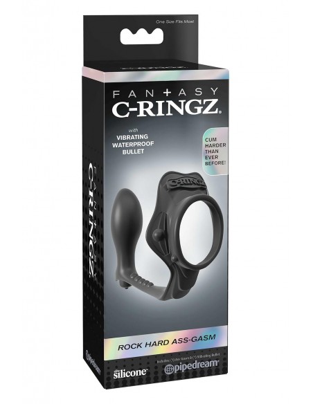 FANTASY C-RINGZ ROCK HARD ASS-GASM BLACK