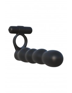 FANTASY C-RINGZ POSABLE PARTNER DOUBLE PENETRATOR BLACK