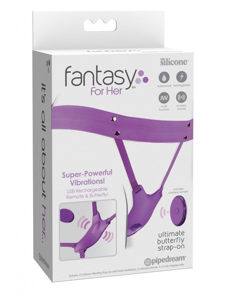 FANTASY FOR HER ULTIMATE BUTTERFLY STRAP-ON PURPLE