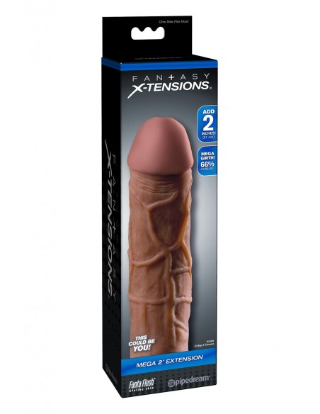 FANTASY X-TENSIONS MEGA 2 INCH EXTENSION BROWN