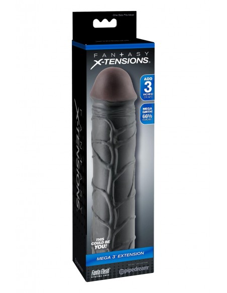 FANTASY X-TENSIONS MEGA 3 INCH EXTENSION BLACK