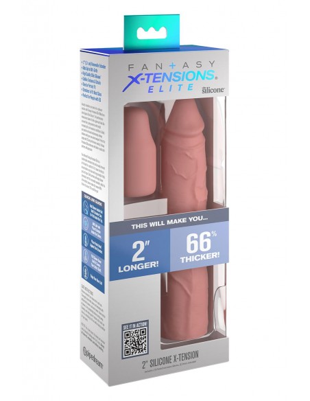 FANTASY X-TENSIONS ELITE 8 INCH SLEEVE WITH 2 INCH PLUG LIGHT