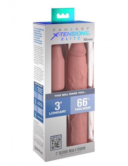 FANTASY X-TENSIONS ELITE 9 INCH SLEEVE WITH 3 INCH PLUG LIGHT