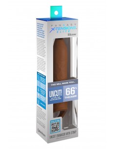 FANTASY X-TENSIONS ELITE UNCUT 7 INCH EXTENSION SLEEVE WITH STRAP TAN 2