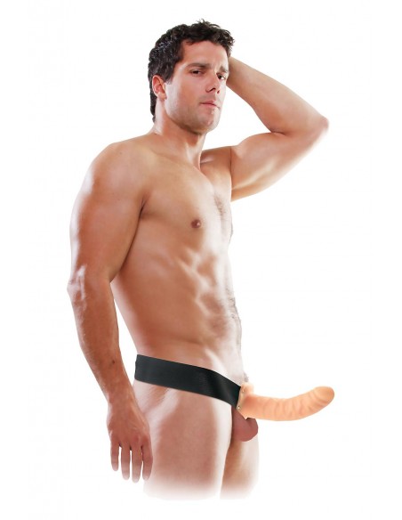 FETISH FANTASY SERIES 8 INCH HOLLOW STRAP-ON LIGHT