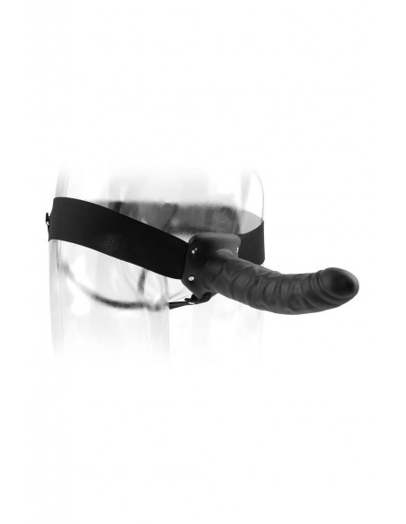 FETISH FANTASY SERIES 8 INCH HOLLOW STRAP-ON BLACK