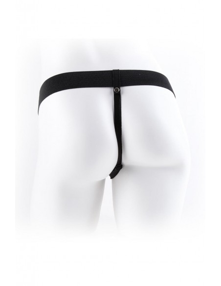 FETISH FANTASY SERIES 7 INCH HOLLOW STRAP-ON WITH BALLS LIGHT