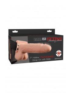 FETISH FANTASY SERIES 7 INCH HOLLOW STRAP-ON LIGHT 2