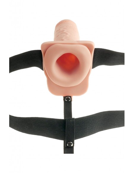 FETISH FANTASY SERIES 7 INCH HOLLOW STRAP-ON LIGHT