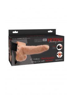 FETISH FANTASY SERIES 6 INCH HOLLOW STRAP-ON WITH REMOTE LIGHT 2