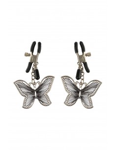 FETISH FANTASY SERIES BUTTERFLY NIPPLE CLAMPS SILVER